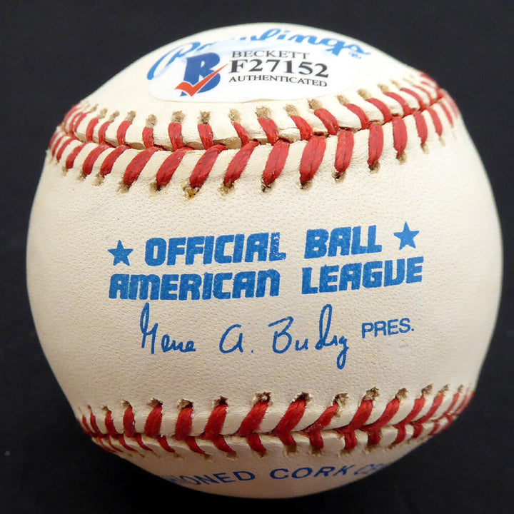 Bud Metheny Signed AL Baseball New York Yankees "#3" Beckett #F27152