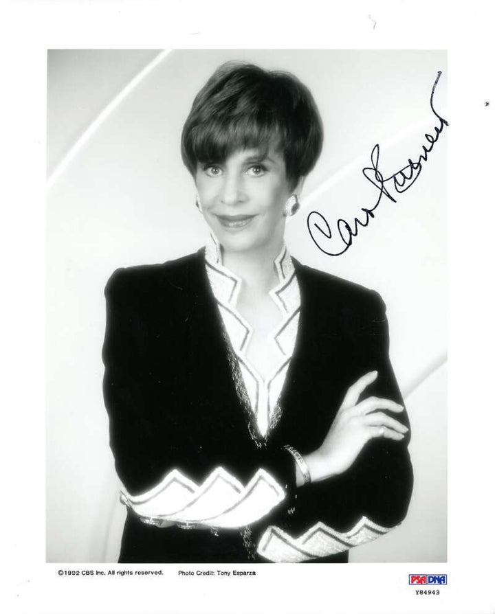 Carol Burnett PSA DNA Signed 8x10 Photo Autograph