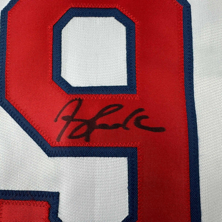 Autographed/Signed Terry Pendleton Atlanta White Baseball Jersey JSA COA