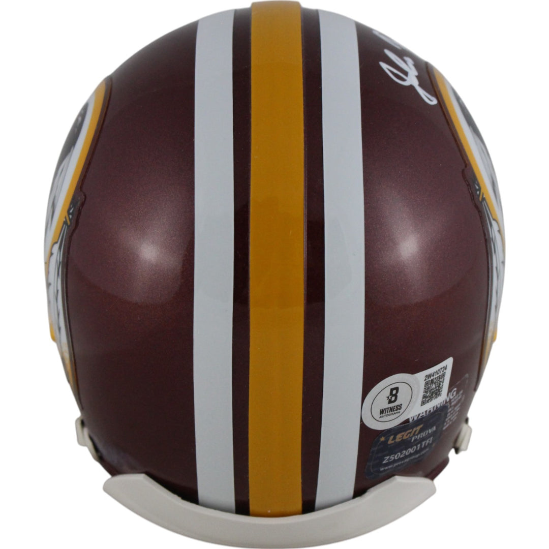 John Riggins Autographed Washington Redskins TB VSR4 Mini Helmet Beckett 49755