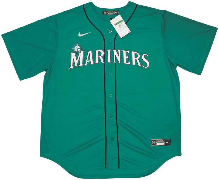 Seattle Mariners Ken Griffey Jr. Signed Teal Nike Jersey Size XL Beckett Wit