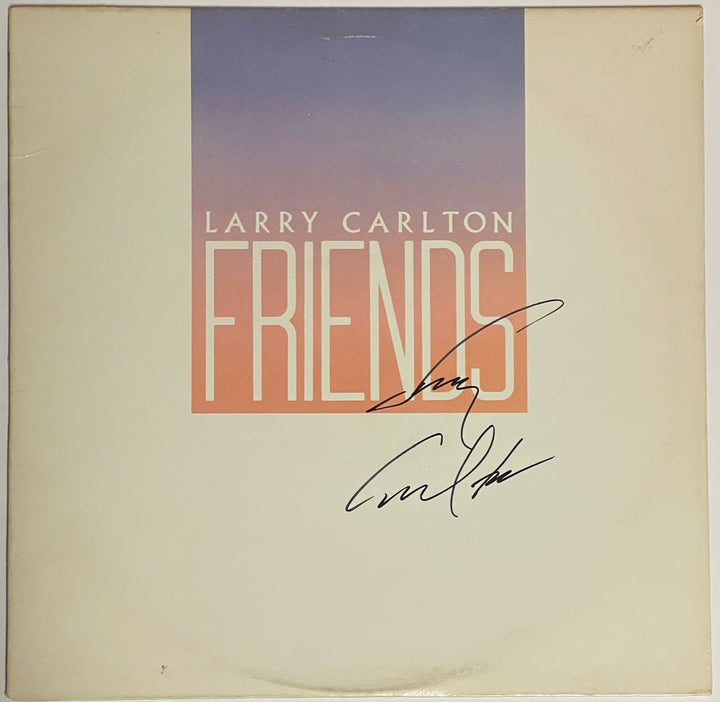 Larry Carlton signed 1983 Friends Album Cover/LP/Vinyl/Record - Beckett Review