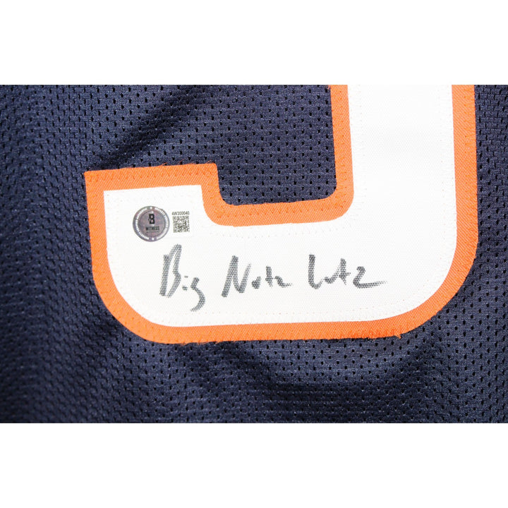Wil Lutz Autographed/Signed Pro Style Size XL Blue Jersey Big Nutz Beckett 54672