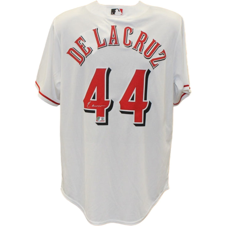 Elly De La Cruz Autographed Cincinnati Reds Nike White S Jersey Beckett 56546