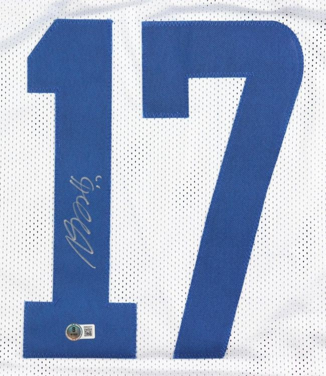 Davante Adams Los Angeles Signed White Football Jersey BAS