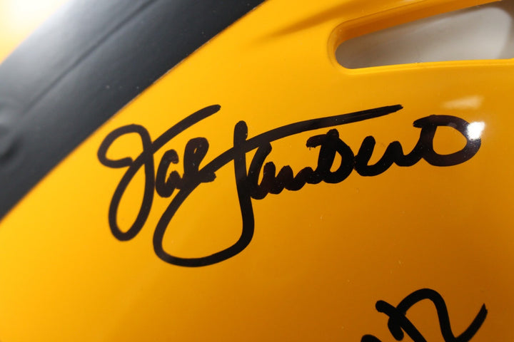 Pittsburgh Steelers Autographed HOF Pro Helmet Franco Bradshaw +12 Beckett 54604