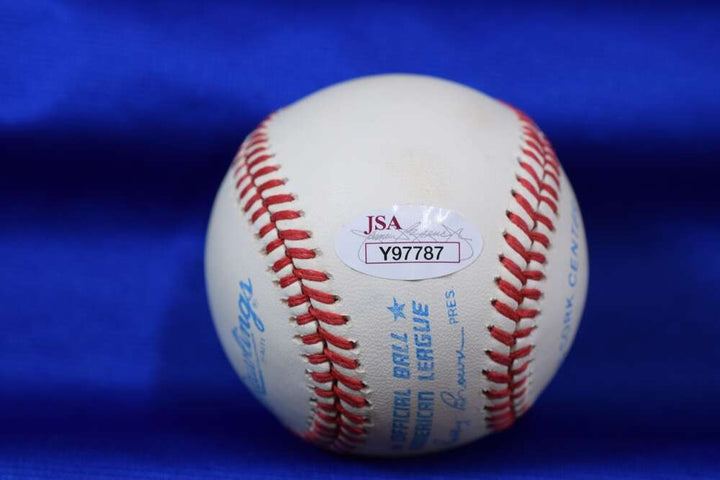 Jim Catfish Hunter JSA COA Autograph American League OAL Signed Baseball