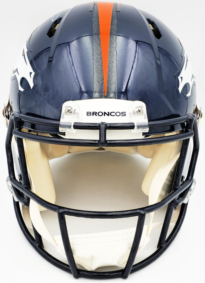 Russell Wilson Jerry Jeudy Auto Broncos Blue Full Size Auth Spd Helmet Fanatics