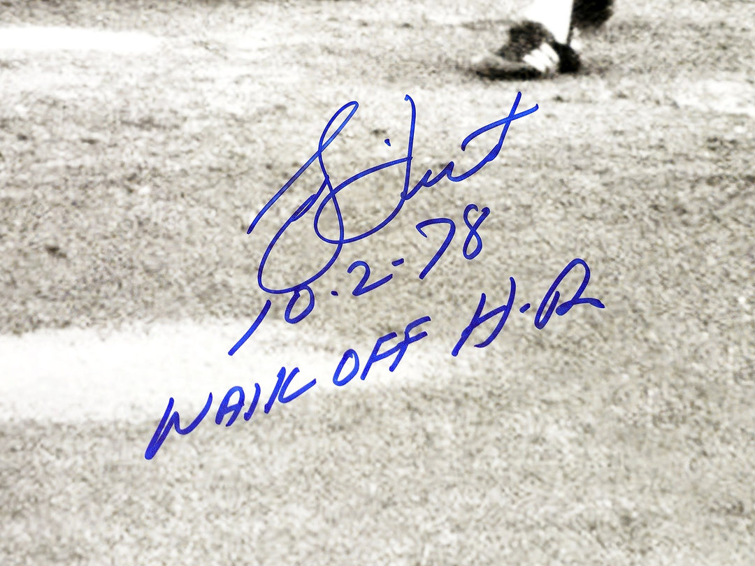 Bucky Dent Signed 16x20 Photo New York Yankees "10-2-78 Walk Off HR" Beckett Wit