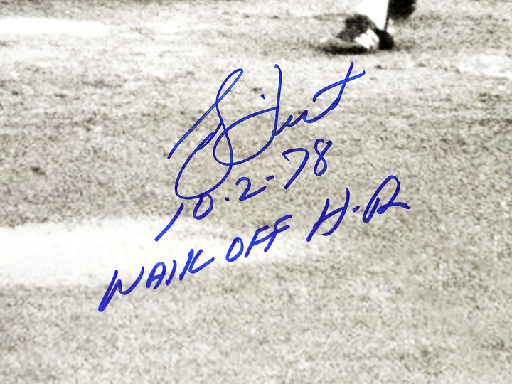 Bucky Dent Signed 16x20 Photo New York Yankees "10-2-78 Walk Off HR" Beckett Wit