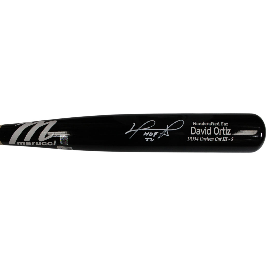 David Ortiz Autographed Boston Red Sox Marucci Game Model Bat HOF Beckett 50159