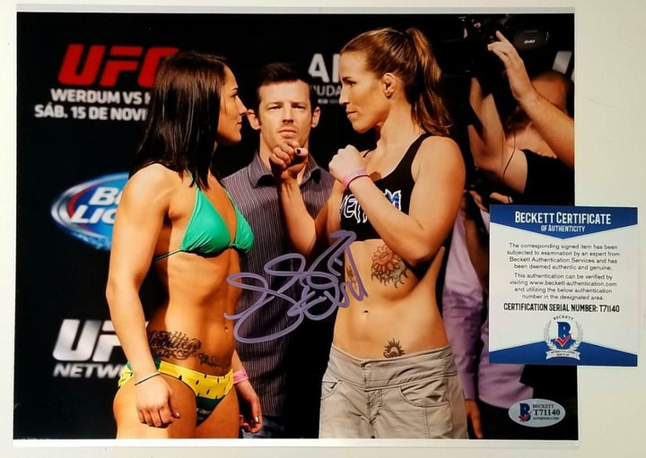Jessica Eye Evil Eye signed UFC 8x10 Photo Autograph ~ Beckett BAS COA