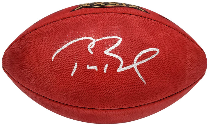 Tom Brady Auto Official NFL Leather SB XXXIX Logo Football Patriots Fanatics