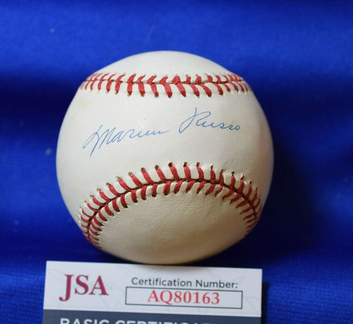 Marius Russo JSA Cert Signed American League OAL Autograph Baseball