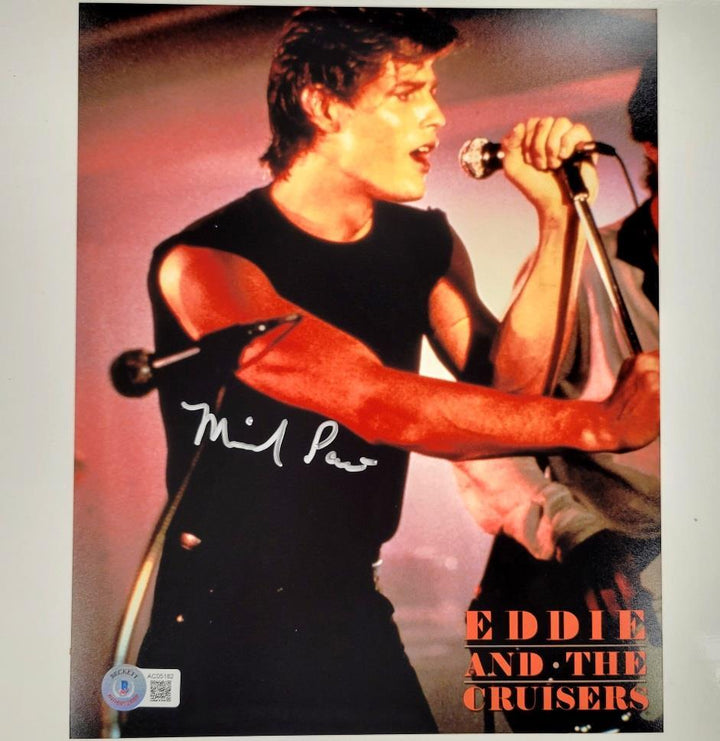 Michael Pare signed Eddie and the Cruisers 8x10 photo #1 autograph ~ Beckett BAS