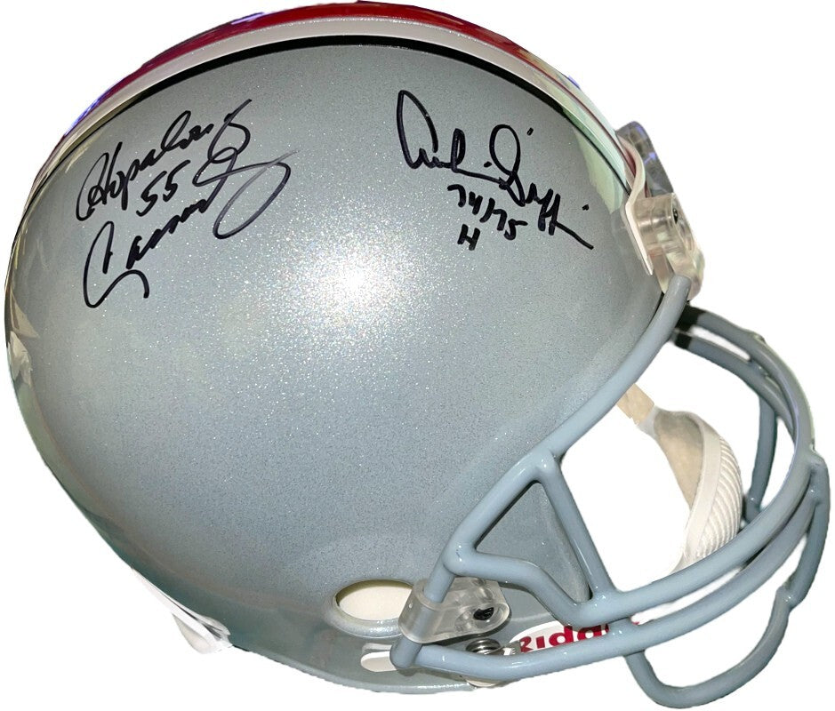 Hopalong Cassady/Archie Griffin dual signed Ohio State Buckeyes FS Rep- Tri-Star