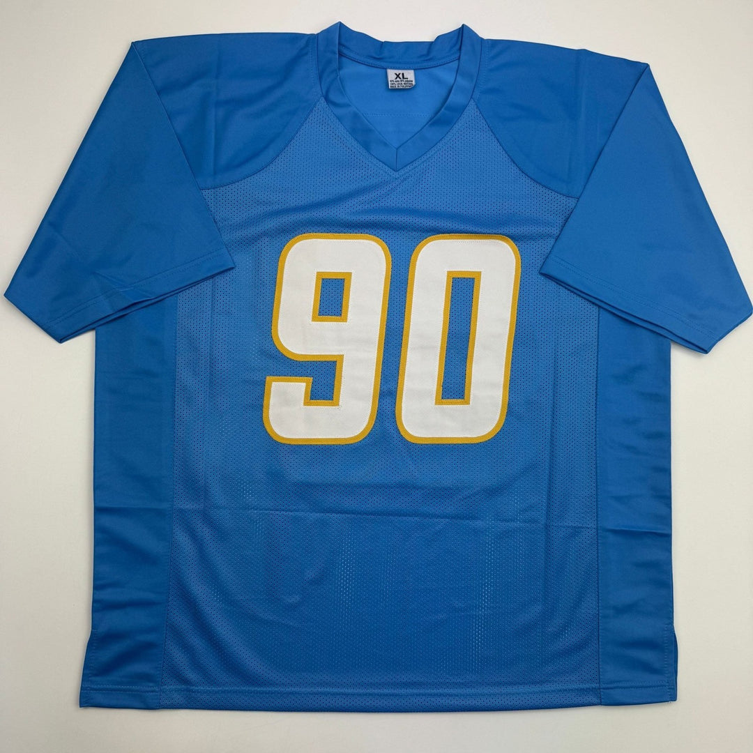 Autographed/Signed Akheem Mesidor Los Angeles Powder Blue Jersey JSA COA