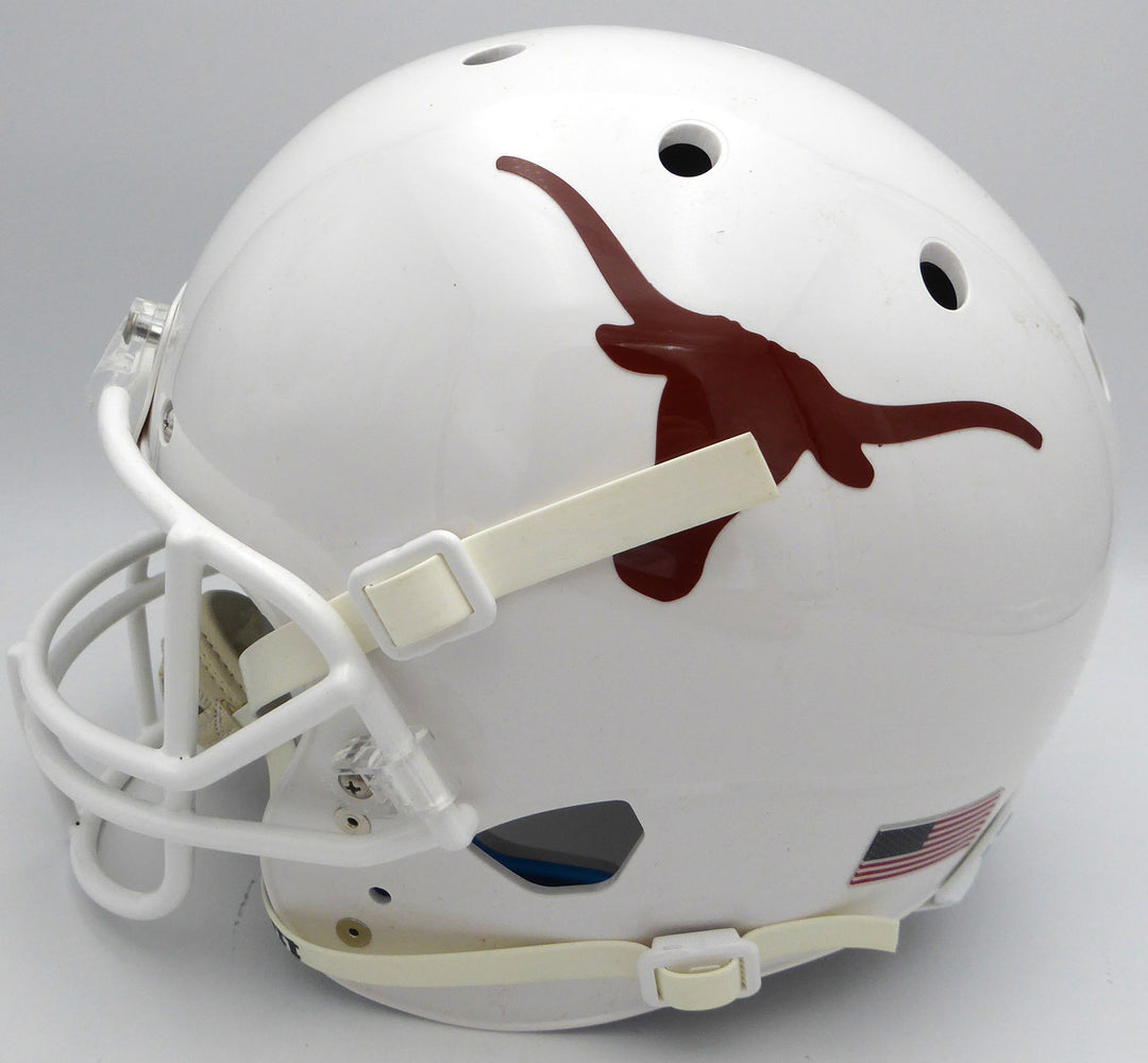 Quinn Ewers Auto White Full Size Replica Helmet Texas Longhorns Beckett #WT22502