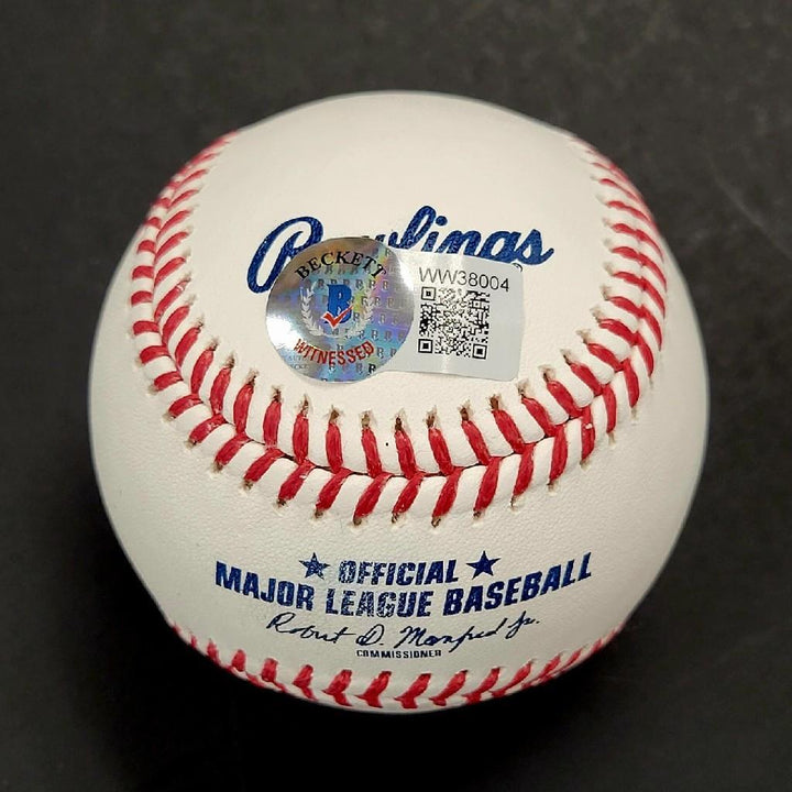 Taylor Ward autograph signed MLB Baseball Orioles Angels ~ BAS Beckett Witness
