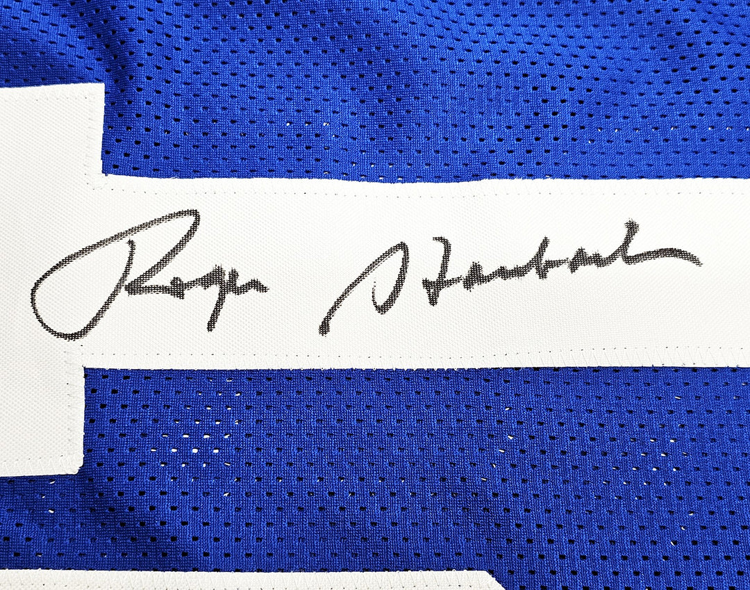 Dallas Cowboys Roger Staubach Signed Royal Blue Jersey Beckett Wit