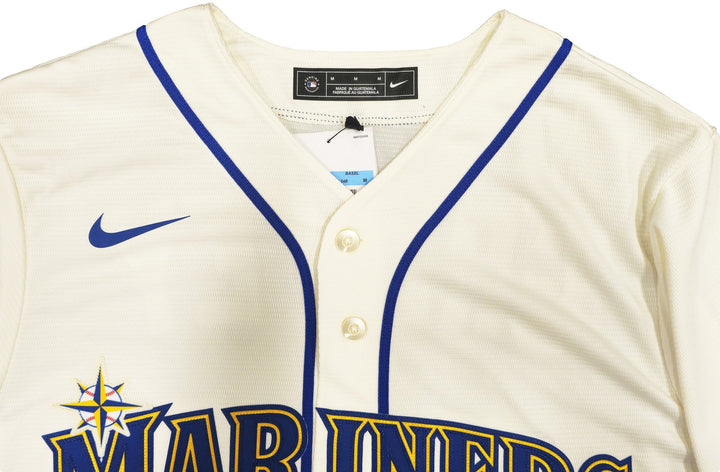 Mariners Ken Griffey Jr Auto Cream Nike 2023 AS Game Patch Jersey Size M Beckett