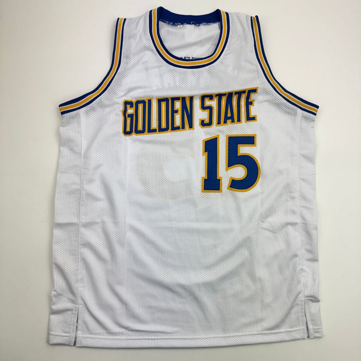 Autographed/Signed Latrell Sprewell Golden State White Jersey JSA COA