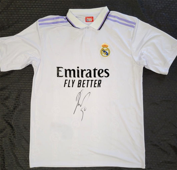 Karim Benzema signed Real Madrid Polo Jersey Size XL autograph (B) Beckett BAS