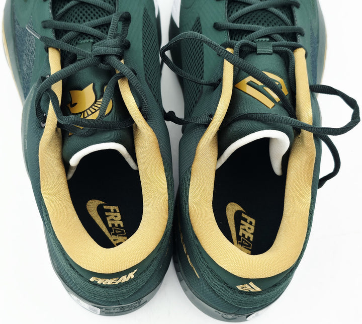 Giannis Auto 2022 (PE) Promo Michigan State Nike Zoom Freak 4 Game Shoes Size 16