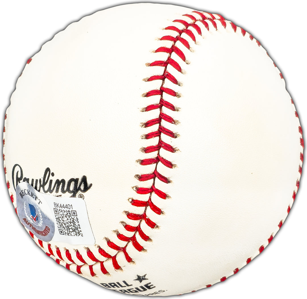 Don Drysdale Autographed Signed NL Baseball Los Angeles Dodgers Beckett #BK44401