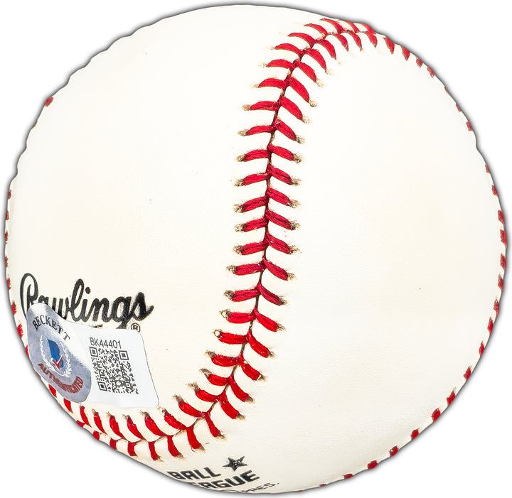 Don Drysdale Autographed Signed NL Baseball Los Angeles Dodgers Beckett #BK44401