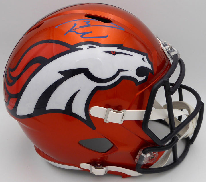 Russell Wilson Auto Orange Flash Full Size Replica Helmet Broncos Fanatics Holo