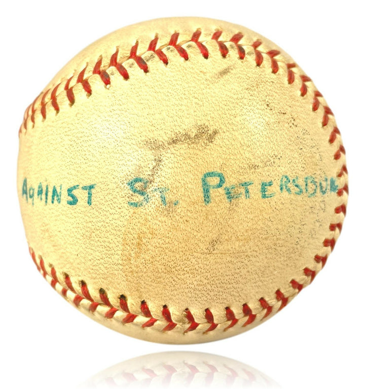 Rollie Fingers Owned Very 1st Pro Career Win Game Used Baseball - Personal COA