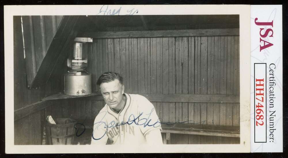 Fred Frankhouse JSA Cert Signed  Vintage Original 3x5 Photo Autograph
