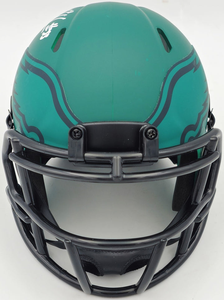 Brandon Graham Signed Philadelphia Eagles Rave Green Speed Mini Helmet JSA