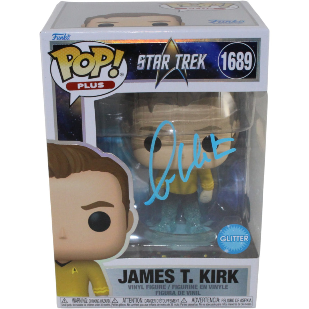 William Shatner Autographed Star Trek Glitter #1689 Funko Pop! Beckett 54590
