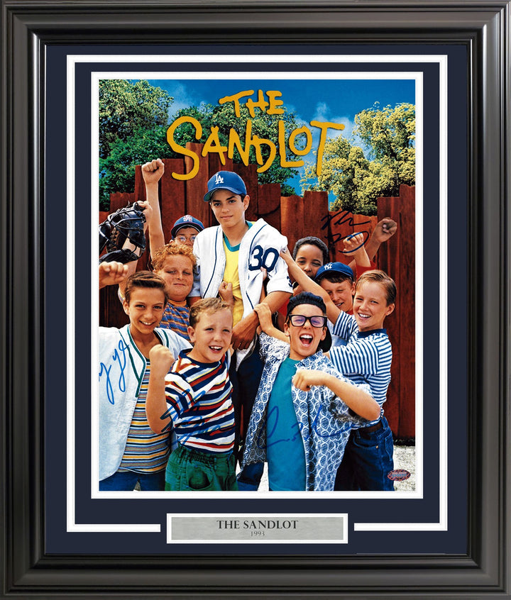 The Sandlot Cast Signed Framed 11x14 Photo With 4 Sigs MCS Holo