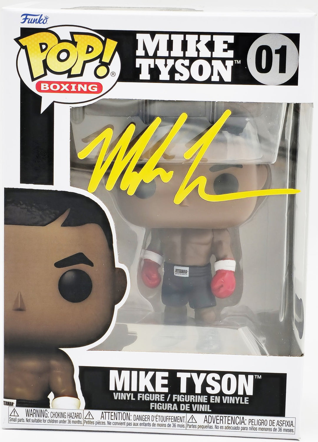 Mike Tyson Autographed Signed Funko Pop Vinyl Figurine #01 Beckett Wit