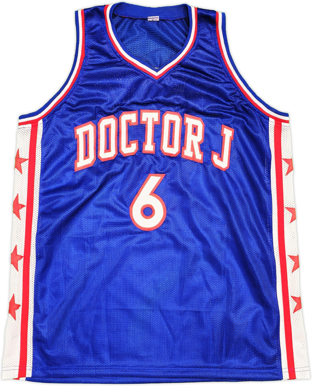 Philadelphia 76ers Julius "Dr. J" Erving Auto Signed Blue Jersey Beckett Witness