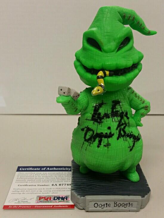 KEN PAGE voice of OOGIE BOOGIE signed Wacky Wobbler Funko w/ PSA/DNA COA