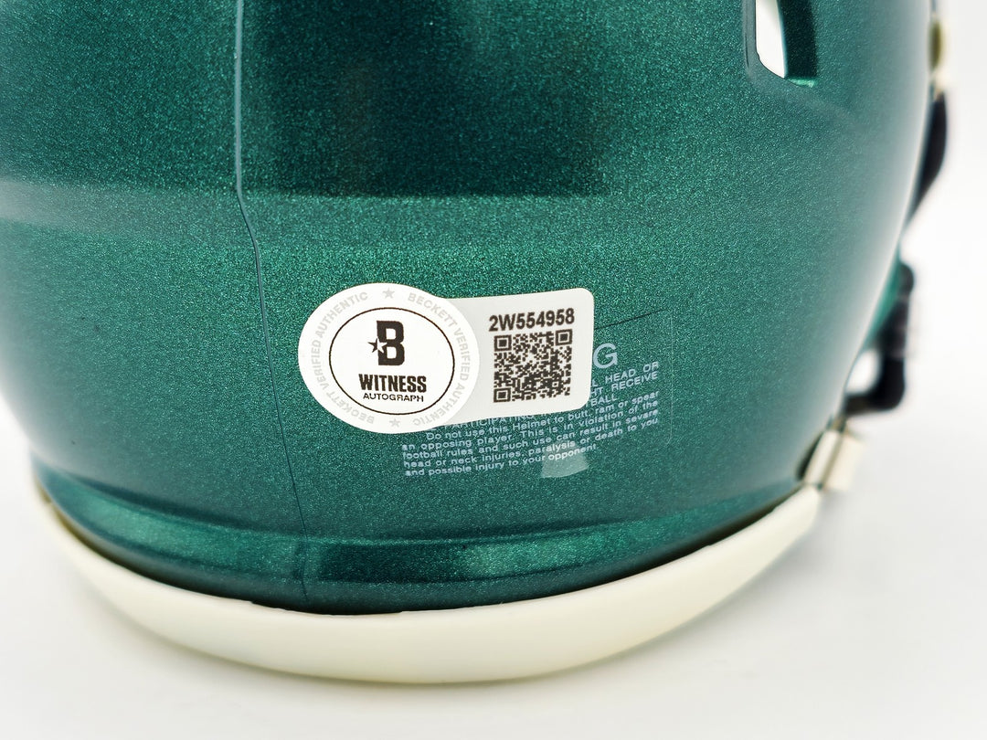 Brandon Graham Signed Philadelphia Eagles Green Speed Mini Helmet Beckett Wit