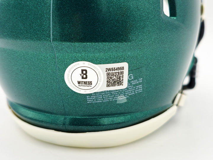 Brandon Graham Signed Philadelphia Eagles Green Speed Mini Helmet Beckett Wit