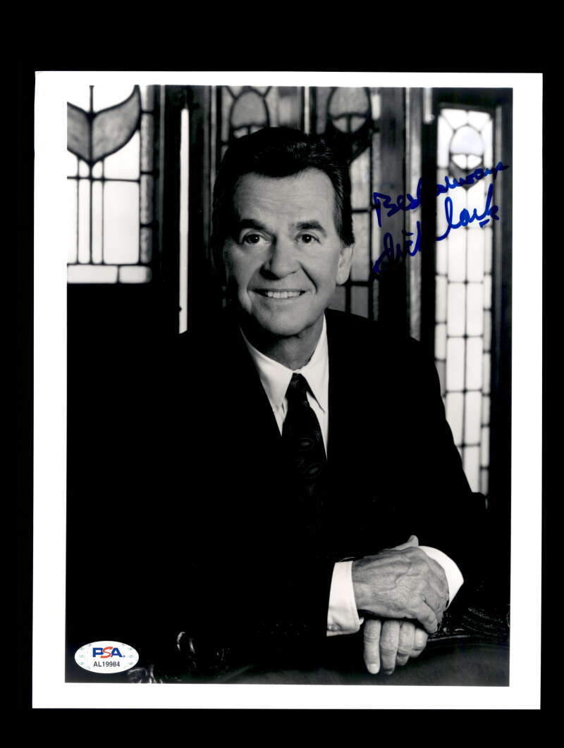 Dick Clark PSA DNA Coa Signed 8x10 Photo Autograph