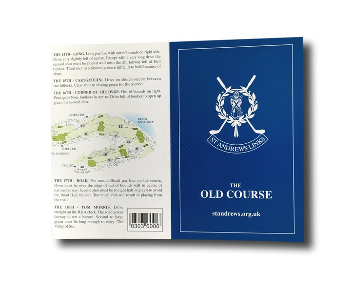 2005 St. Andrews Jack Nicklaus "Last Open" Authentic Old Course Unused Scorecard
