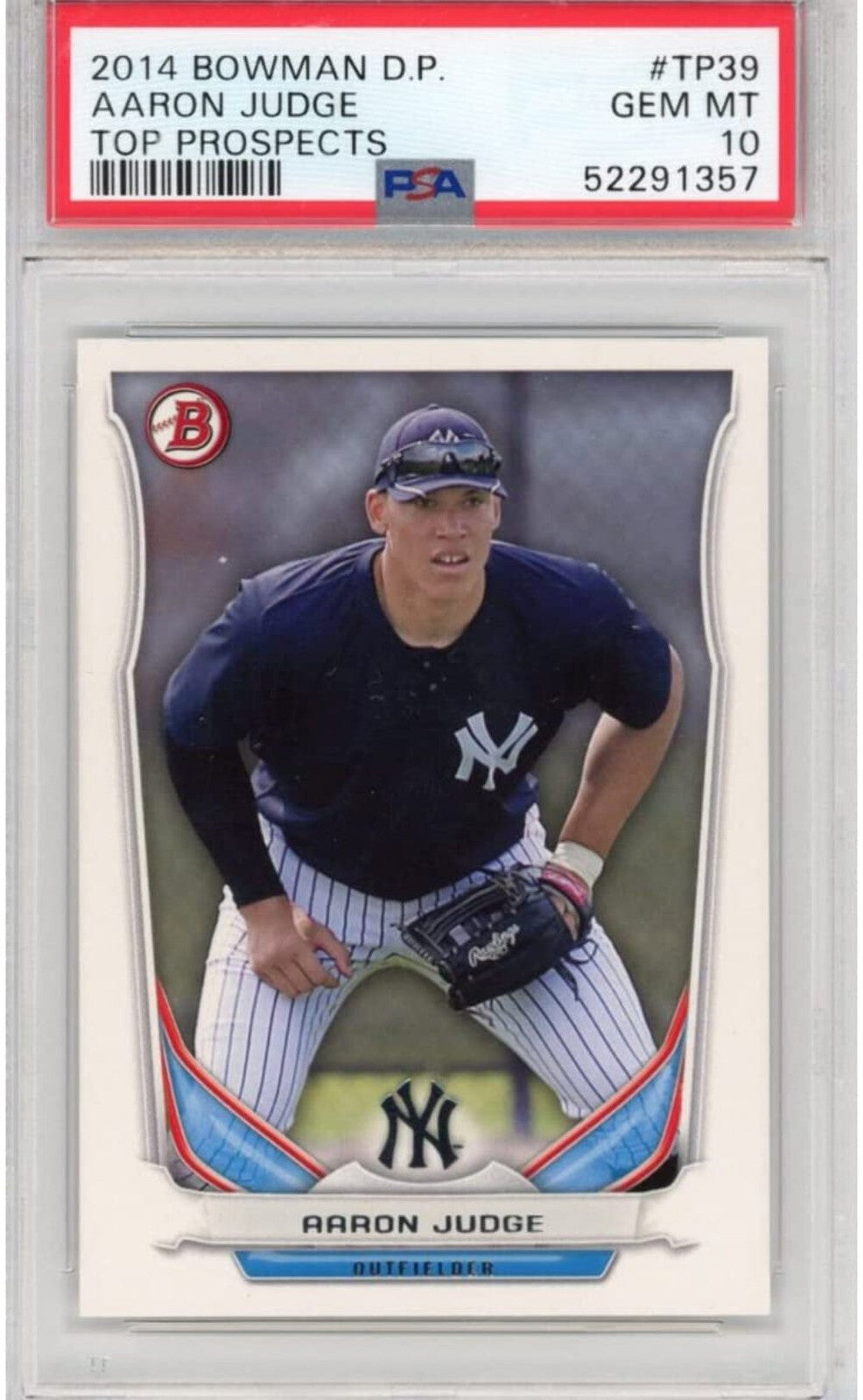 Graded 2014 Topps Bowman Draft Picks Aaron Judge #TP39 Top Prospects Rookie RC B