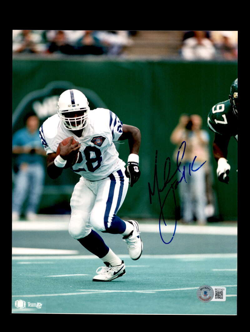 Marshall Faulk BAS Beckett Signed 8x10 Autograph Photo Colts
