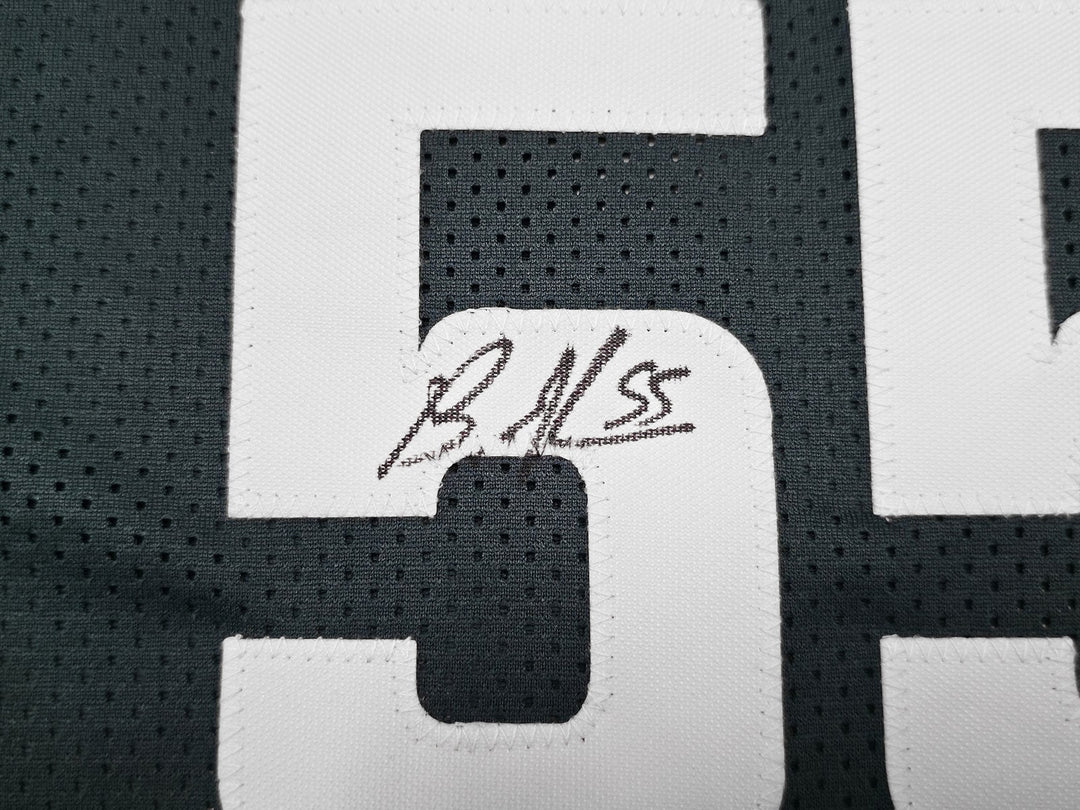 Eagles Brandon Graham & Milton Williams Auto Green Super Bowl Jersey Sack BAS
