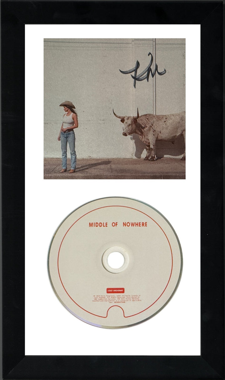 Kacey Musgraves signed 2026 Middle Of Nowhere 4.75x4.75 Art Card/CD Framed- COA