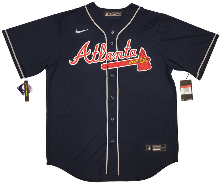 Atlanta Braves Ronald Acuna Jr. Signed Blue Nike Jersey Size L Beckett