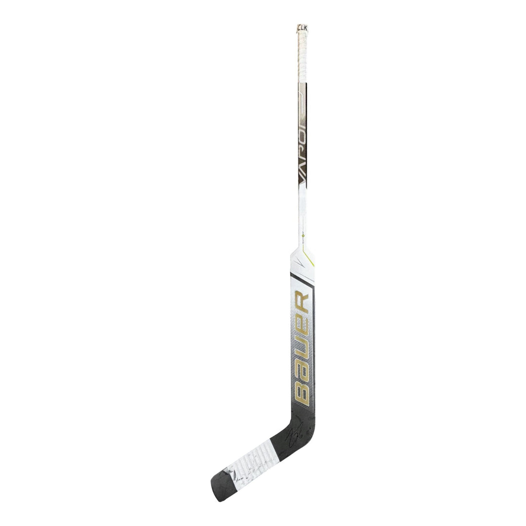 Logan Thompson Game Used Signed Stick Vegas Golden Knights vs. Ducks 11/5/23 COA