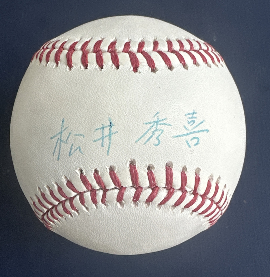 HIDEKI MATSUI Signed MLB BASEBALL YANKEES JAPANESE Autograph Steiner & Mlb Coa